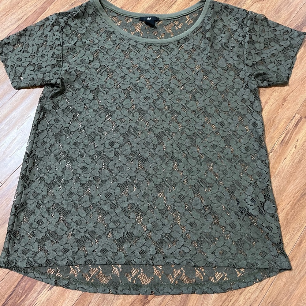Green Sheer Blouse